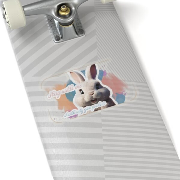 Easter Bunny, Stay with me, I'll give you love, Kiss-Cut Stickers, transparent and white stickers, sticker bunny print, funny stickers - Image 20
