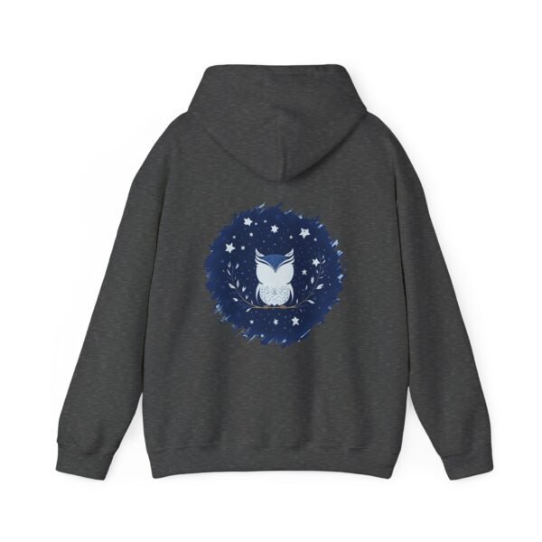 Cute Owl Urban Hoodie, Unisex Heavy Blend Sweatshirt, Cozy Hipster Jumper, Trendy Animal Hoody, Fashionable Pullover, Stylish Bird Outerwear - Image 22