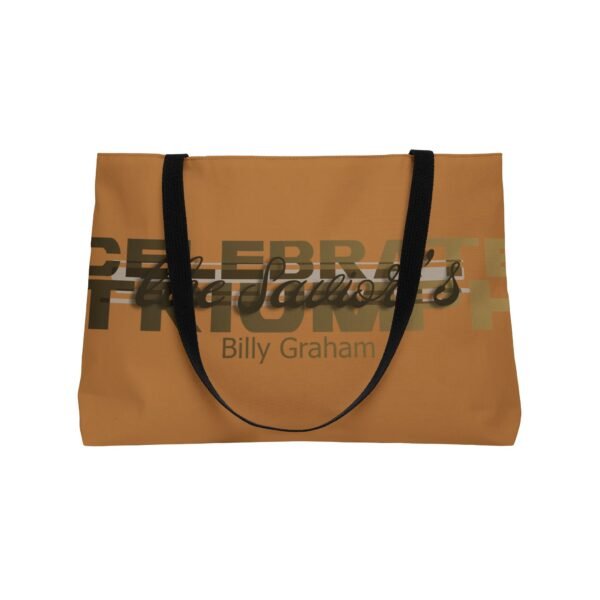 Divine inspiration: Celebrate the Savior's triumph, Weekender Tote Bag, light purchases, light luggage, easter religious gift, light brown b - Image 3