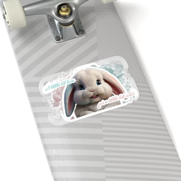 Easter Bunny, A little bit love, A little bit color, Kiss-Cut Stickers, transparent and white stickers, sticker bunny print, funny stickers - Image 23