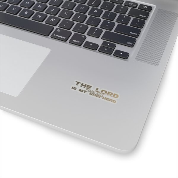 Divine inspiration: The Lord is my shepherd, Kiss-Cut Stickers, transparent and white stickers, religious phrases stickers - Image 2
