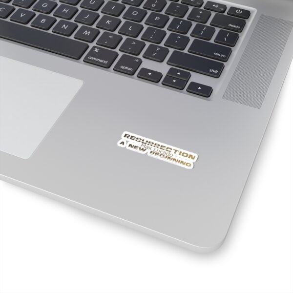 Divine inspiration: Resurrection a new beginning, Kiss-Cut Stickers, transparent and white stickers, religious phrases stickers - Image 5