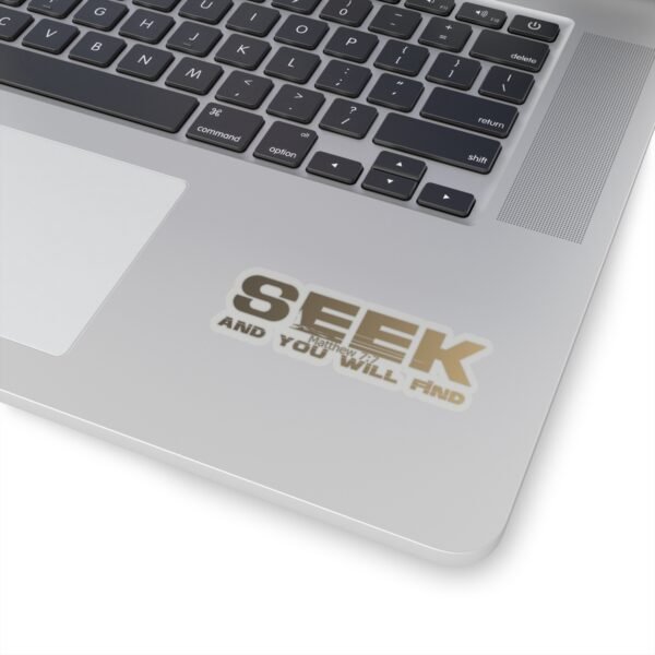 Divine inspiration: Seek and you will find, Kiss-Cut Stickers, transparent and white stickers, religious phrases stickers - Image 8