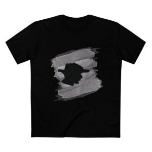Vintage Chinese Shadow Hat Man T-Shirt | Retro Fashion Graphic Tee | Oriental Art Clothing | Men's Top | Timeless Style