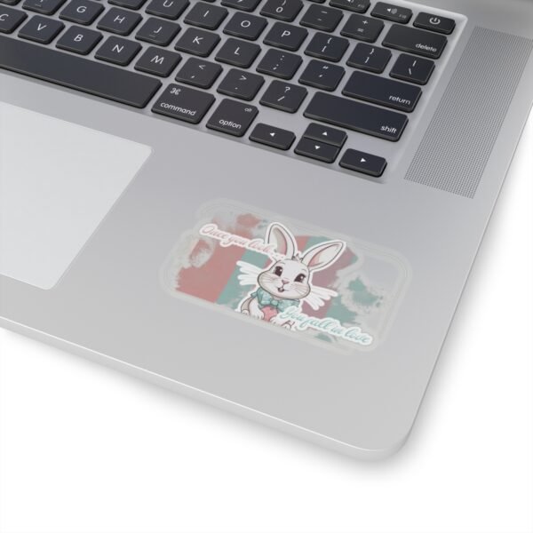 Easter Bunny, Once you look, You fall in love, Kiss-Cut Stickers, transparent and white stickers, sticker bunny print, funny stickers - Image 8