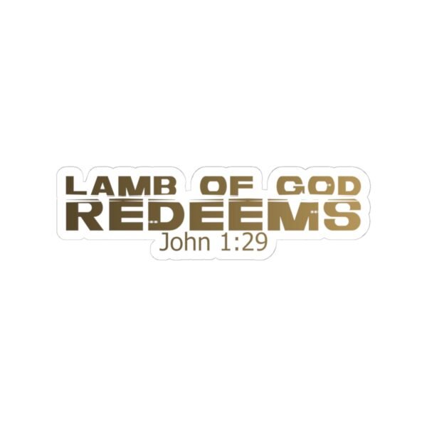 Divine inspiration: Lamb of God redeems, Kiss-Cut Stickers, transparent and white stickers, religious phrases stickers - Image 16