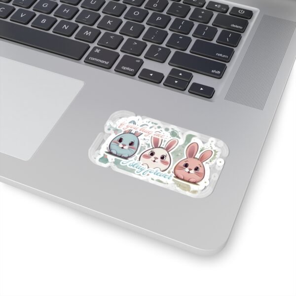 Easter Bunny, if you hug me, I stay forever, Kiss-Cut Stickers, transparent and white stickers, sticker bunny print, funny stickers - Image 11