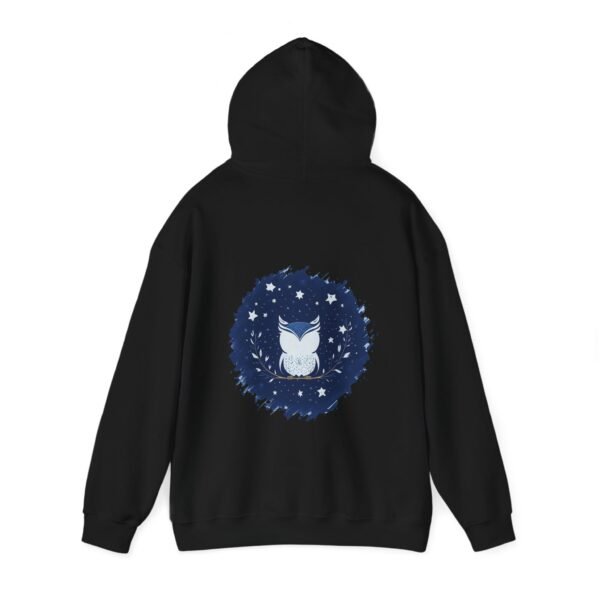 Cute Owl Urban Hoodie, Unisex Heavy Blend Sweatshirt, Cozy Hipster Jumper, Trendy Animal Hoody, Fashionable Pullover, Stylish Bird Outerwear - Image 11