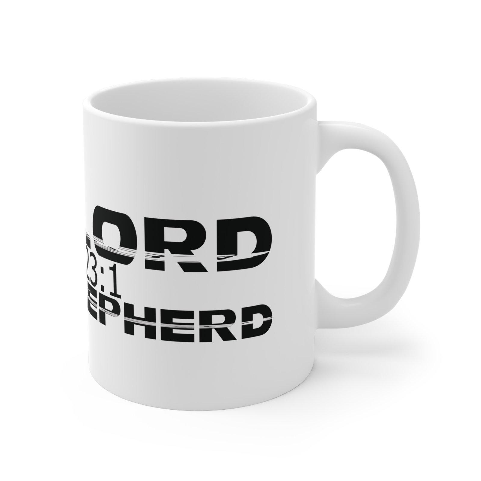 Divine inspiration: The Lord is my shepherd, White Ceramic Mug, 11oz, a good coffee, teatime for relaxing - Image 3