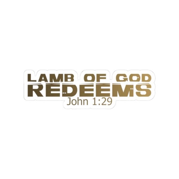 Divine inspiration: Lamb of God redeems, Kiss-Cut Stickers, transparent and white stickers, religious phrases stickers - Image 10