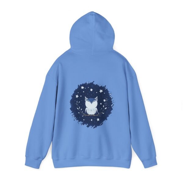 Cute Owl Urban Hoodie, Unisex Heavy Blend Sweatshirt, Cozy Hipster Jumper, Trendy Animal Hoody, Fashionable Pullover, Stylish Bird Outerwear - Image 31