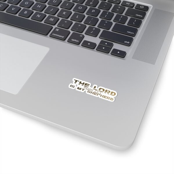 Divine inspiration: The Lord is my shepherd, Kiss-Cut Stickers, transparent and white stickers, religious phrases stickers - Image 5