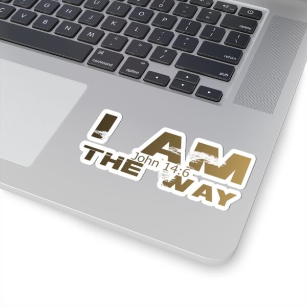 Divine inspiration: I am the way, Kiss-Cut Stickers, transparent and white stickers, religious phrases stickers - Image 17