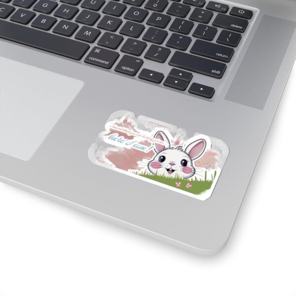 Easter Bunny, You are looking for me, Here I am, Kiss-Cut Stickers, transparent and white stickers, sticker bunny print, funny stickers - Image 11