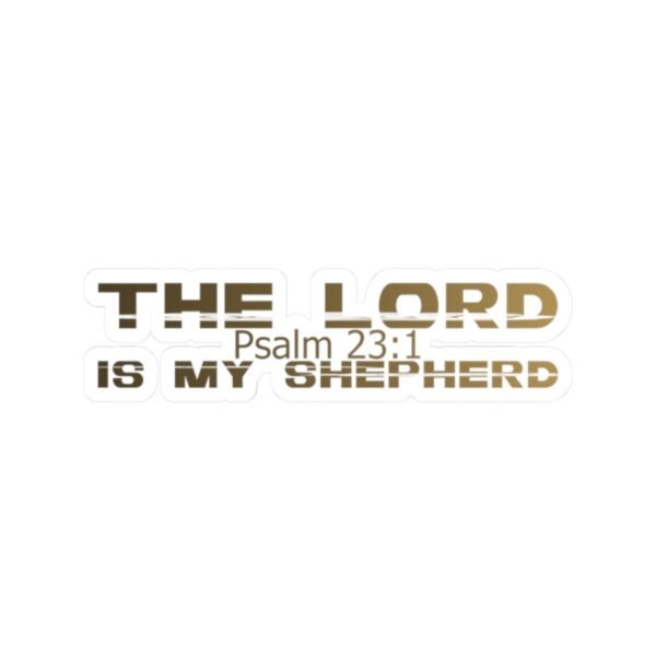 Divine inspiration: The Lord is my shepherd, Kiss-Cut Stickers, transparent and white stickers, religious phrases stickers - Image 4