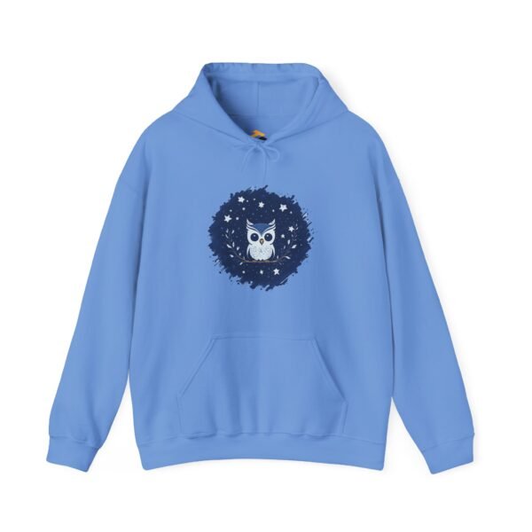 Cute Owl Urban Hoodie, Unisex Heavy Blend Sweatshirt, Cozy Hipster Jumper, Trendy Animal Hoody, Fashionable Pullover, Stylish Bird Outerwear - Image 29