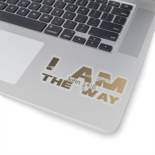 Divine inspiration: I am the way, Kiss-Cut Stickers, transparent and white stickers, religious phrases stickers - Image 14