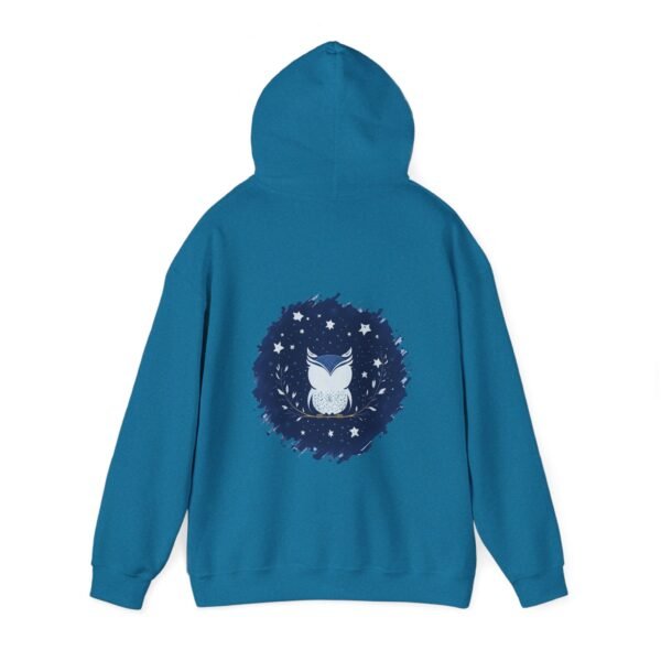 Cute Owl Urban Hoodie, Unisex Heavy Blend Sweatshirt, Cozy Hipster Jumper, Trendy Animal Hoody, Fashionable Pullover, Stylish Bird Outerwear - Image 35