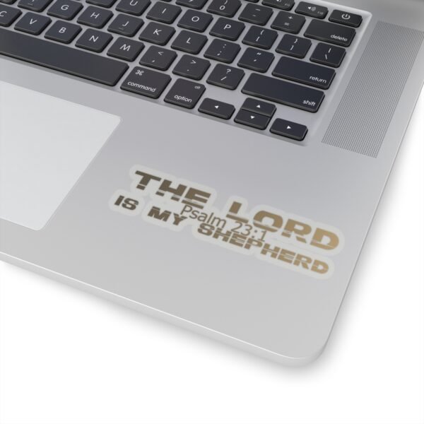 Divine inspiration: The Lord is my shepherd, Kiss-Cut Stickers, transparent and white stickers, religious phrases stickers - Image 14