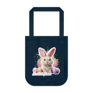 Easter Bunny, Easter Time, Tote Bag Gift, Organic Canvas Tote Bag, Bug Bunny Print