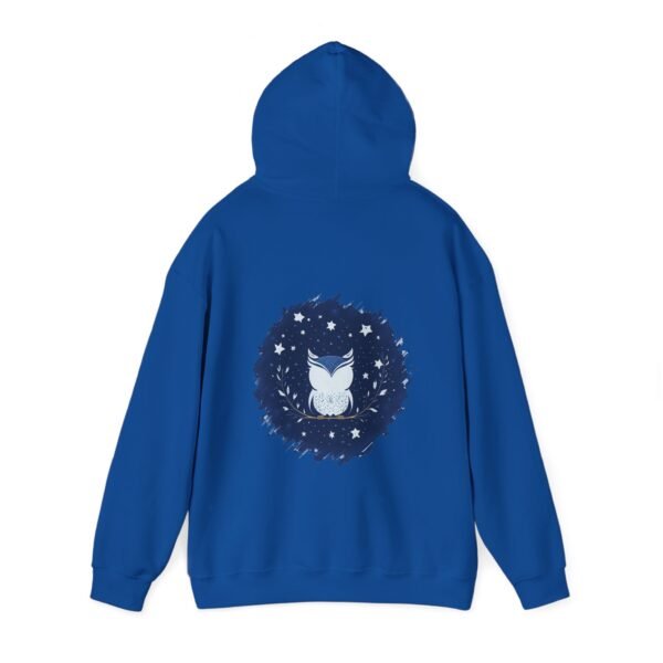 Cute Owl Urban Hoodie, Unisex Heavy Blend Sweatshirt, Cozy Hipster Jumper, Trendy Animal Hoody, Fashionable Pullover, Stylish Bird Outerwear - Image 39