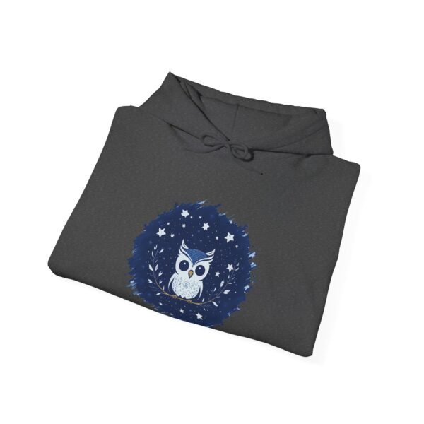Cute Owl Urban Hoodie, Unisex Heavy Blend Sweatshirt, Cozy Hipster Jumper, Trendy Animal Hoody, Fashionable Pullover, Stylish Bird Outerwear - Image 24