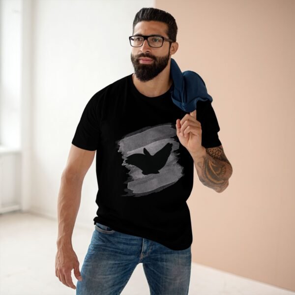 Men's Chinese Shadow Dove Graphic Tee | Stylish Nature Print Shirt | Distinctive Bird Lover Gift for Trendsetters - Image 11