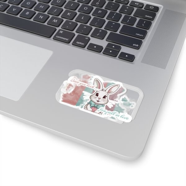 Easter Bunny, Once you look, You fall in love, Kiss-Cut Stickers, transparent and white stickers, sticker bunny print, funny stickers - Image 11