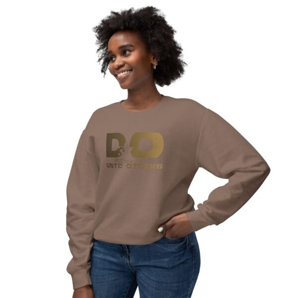 Do unto others, God's Words, Religion, God's quotes, Unisex Lightweight Crewneck Sweatshirt - Comfort Colors 1466 - Image 3