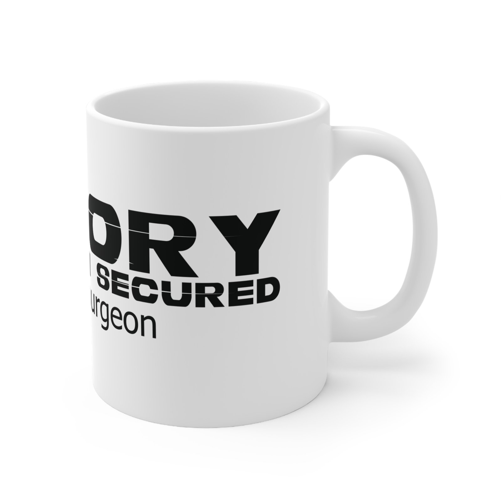 Divine inspiration: Victory over death secured, White Ceramic Mug, 11oz, a good coffee, teatime for relaxing - Image 3