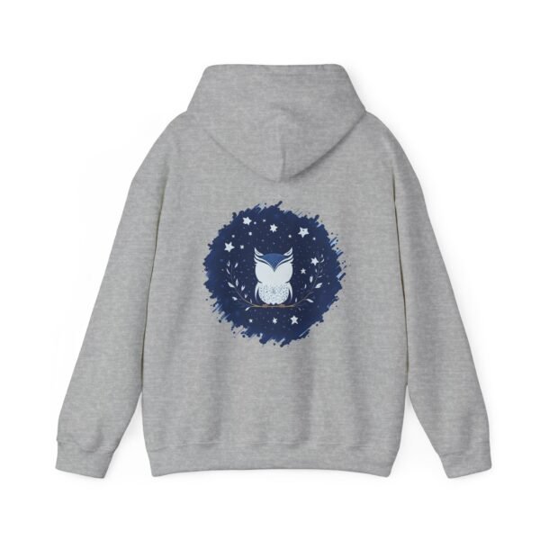 Cute Owl Urban Hoodie, Unisex Heavy Blend Sweatshirt, Cozy Hipster Jumper, Trendy Animal Hoody, Fashionable Pullover, Stylish Bird Outerwear - Image 18