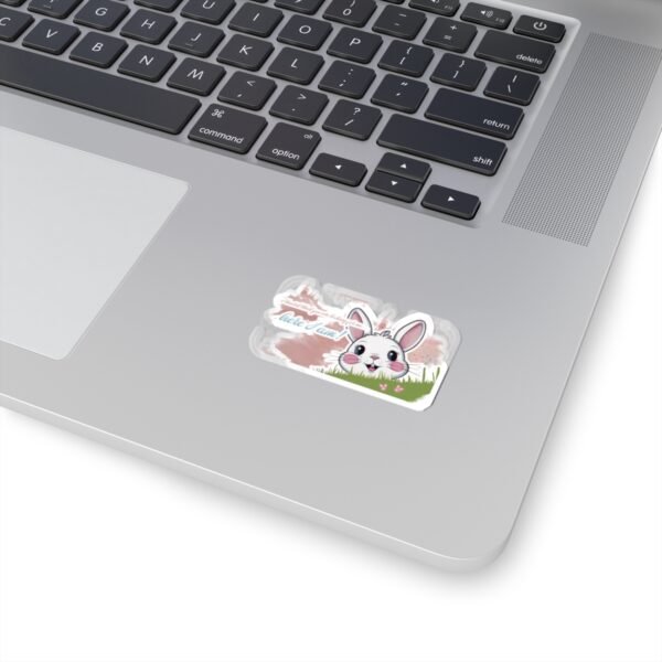Easter Bunny, You are looking for me, Here I am, Kiss-Cut Stickers, transparent and white stickers, sticker bunny print, funny stickers - Image 5