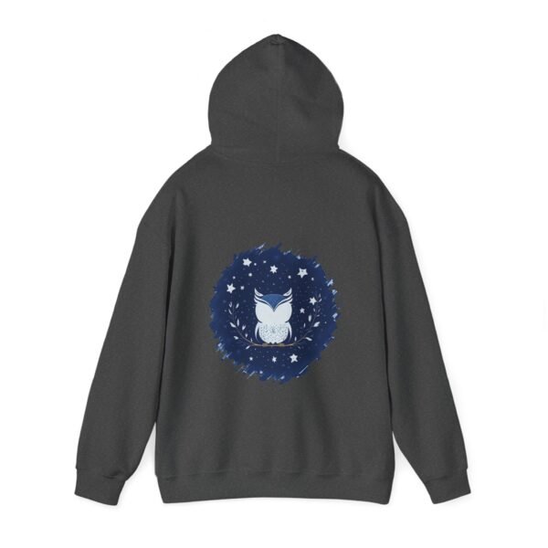Cute Owl Urban Hoodie, Unisex Heavy Blend Sweatshirt, Cozy Hipster Jumper, Trendy Animal Hoody, Fashionable Pullover, Stylish Bird Outerwear - Image 23