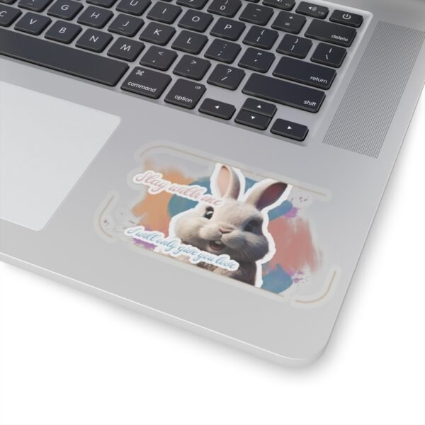 Easter Bunny, Stay with me, I'll give you love, Kiss-Cut Stickers, transparent and white stickers, sticker bunny print, funny stickers - Image 14