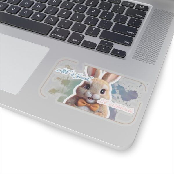 Easter Bunny, All's good, Let's celebrate, Kiss-Cut Stickers, transparent and white stickers, sticker bunny print, funny stickers - Image 14