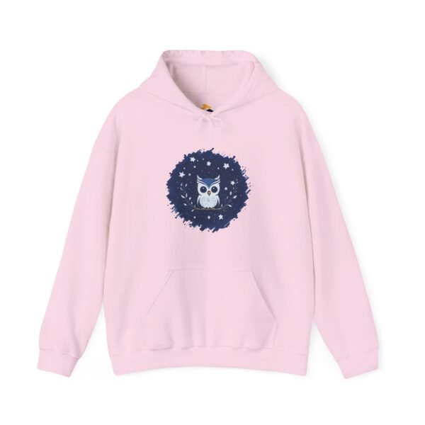 Cute Owl Urban Hoodie, Unisex Heavy Blend Sweatshirt, Cozy Hipster Jumper, Trendy Animal Hoody, Fashionable Pullover, Stylish Bird Outerwear - Image 45