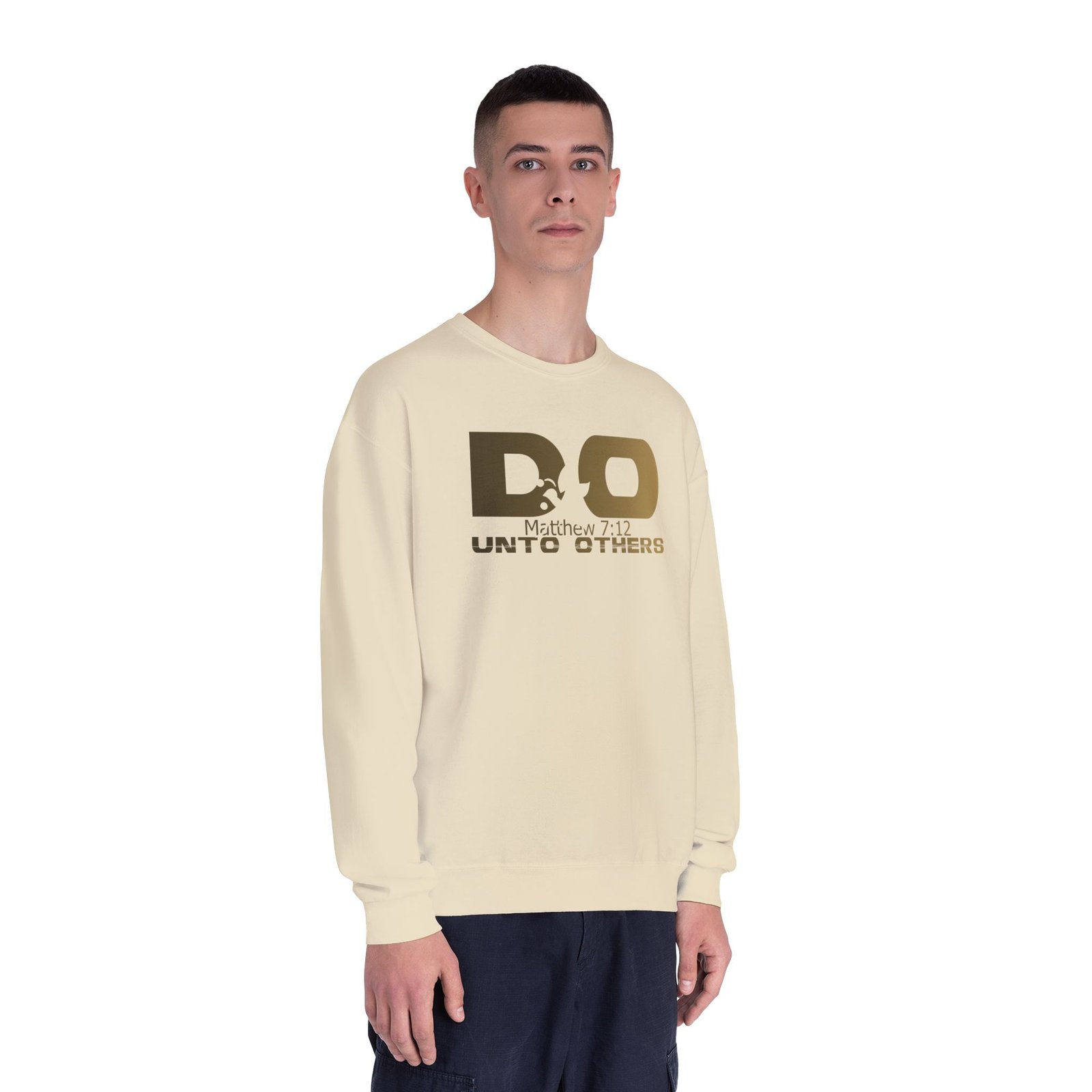 Do unto others, Unisex NuBlend® Crewneck Sweatshirt - JERZEES 562MR - Image 3