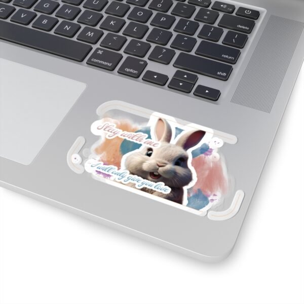 Easter Bunny, Stay with me, I'll give you love, Kiss-Cut Stickers, transparent and white stickers, sticker bunny print, funny stickers - Image 17