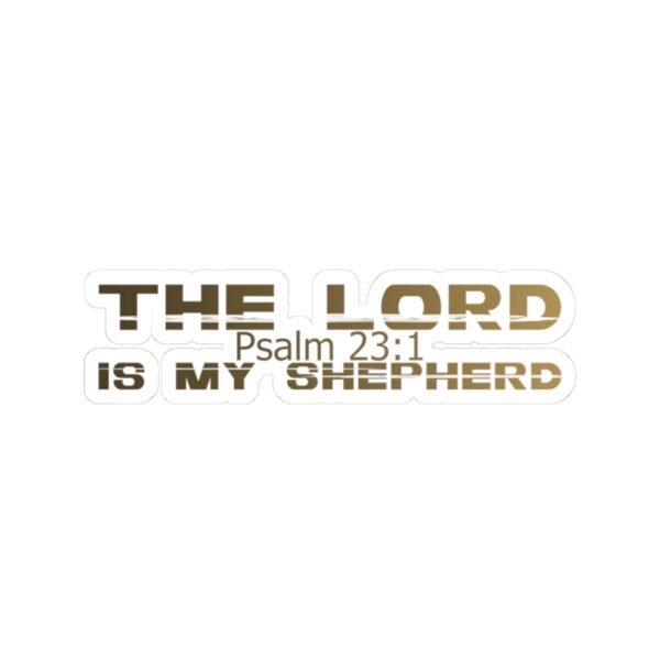 Divine inspiration: The Lord is my shepherd, Kiss-Cut Stickers, transparent and white stickers, religious phrases stickers - Image 10