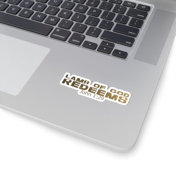 Divine inspiration: Lamb of God redeems, Kiss-Cut Stickers, transparent and white stickers, religious phrases stickers - Image 11