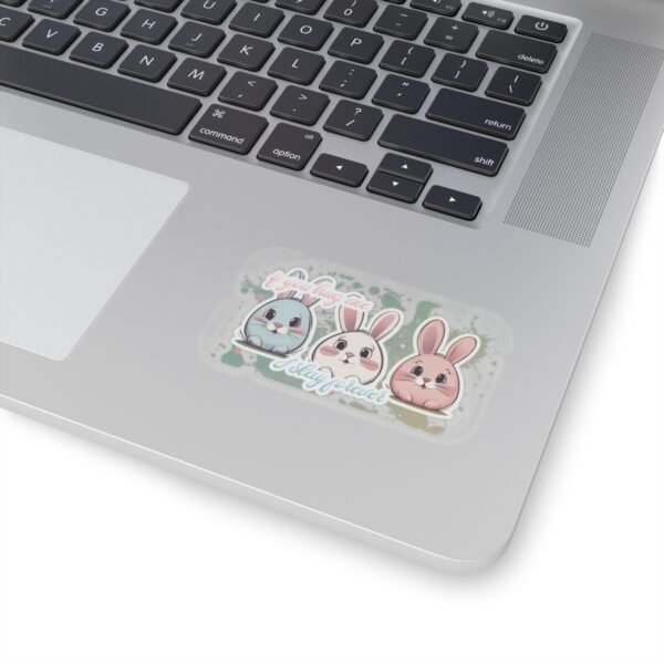 Easter Bunny, if you hug me, I stay forever, Kiss-Cut Stickers, transparent and white stickers, sticker bunny print, funny stickers - Image 8