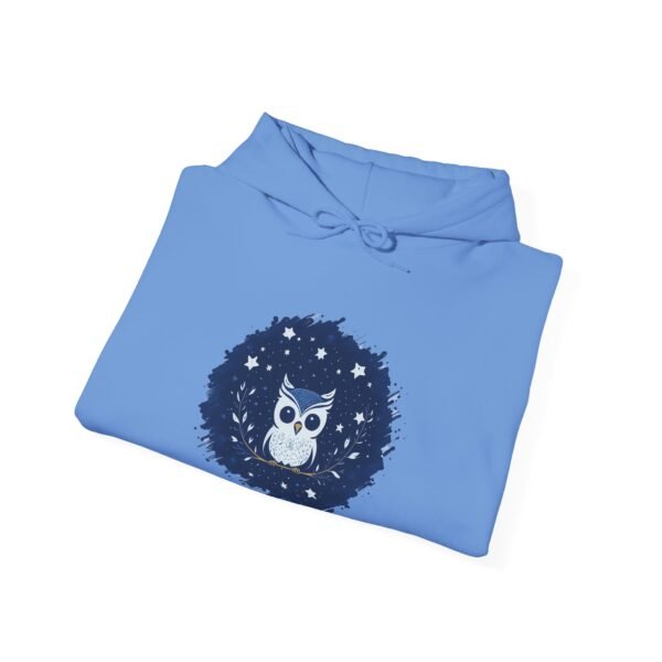 Cute Owl Urban Hoodie, Unisex Heavy Blend Sweatshirt, Cozy Hipster Jumper, Trendy Animal Hoody, Fashionable Pullover, Stylish Bird Outerwear - Image 32