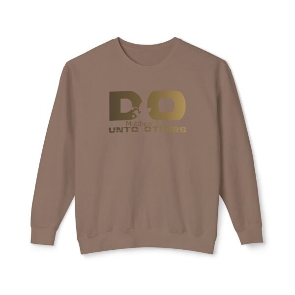 Do unto others, God's Words, Religion, God's quotes, Unisex Lightweight Crewneck Sweatshirt - Comfort Colors 1466