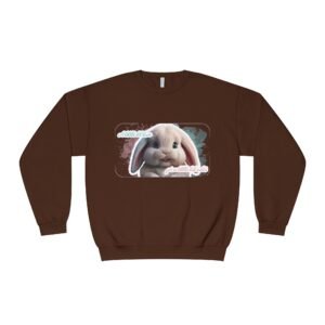 Easter Bunny, A little bit love for a little bit color, Unisex NuBlend® Crewneck Sweatshirt - JERZEES 562MR, cute bunny sweatshirt