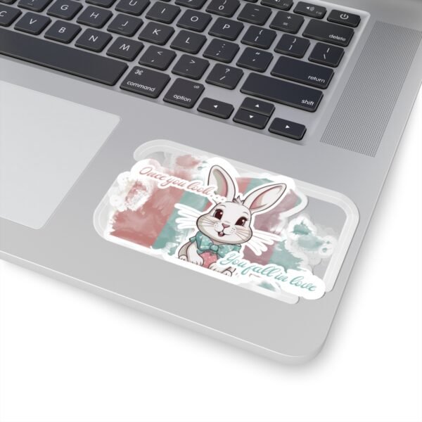 Easter Bunny, Once you look, You fall in love, Kiss-Cut Stickers, transparent and white stickers, sticker bunny print, funny stickers - Image 17