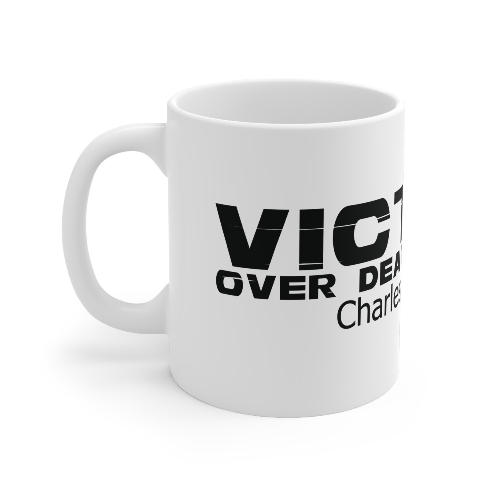 Divine inspiration: Victory over death secured, White Ceramic Mug, 11oz, a good coffee, teatime for relaxing - Image 2