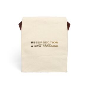 Divine inspiration: Resurrection a new beginning, Canvas Lunch Bag With Strap, for snacks and three-course meals, your food