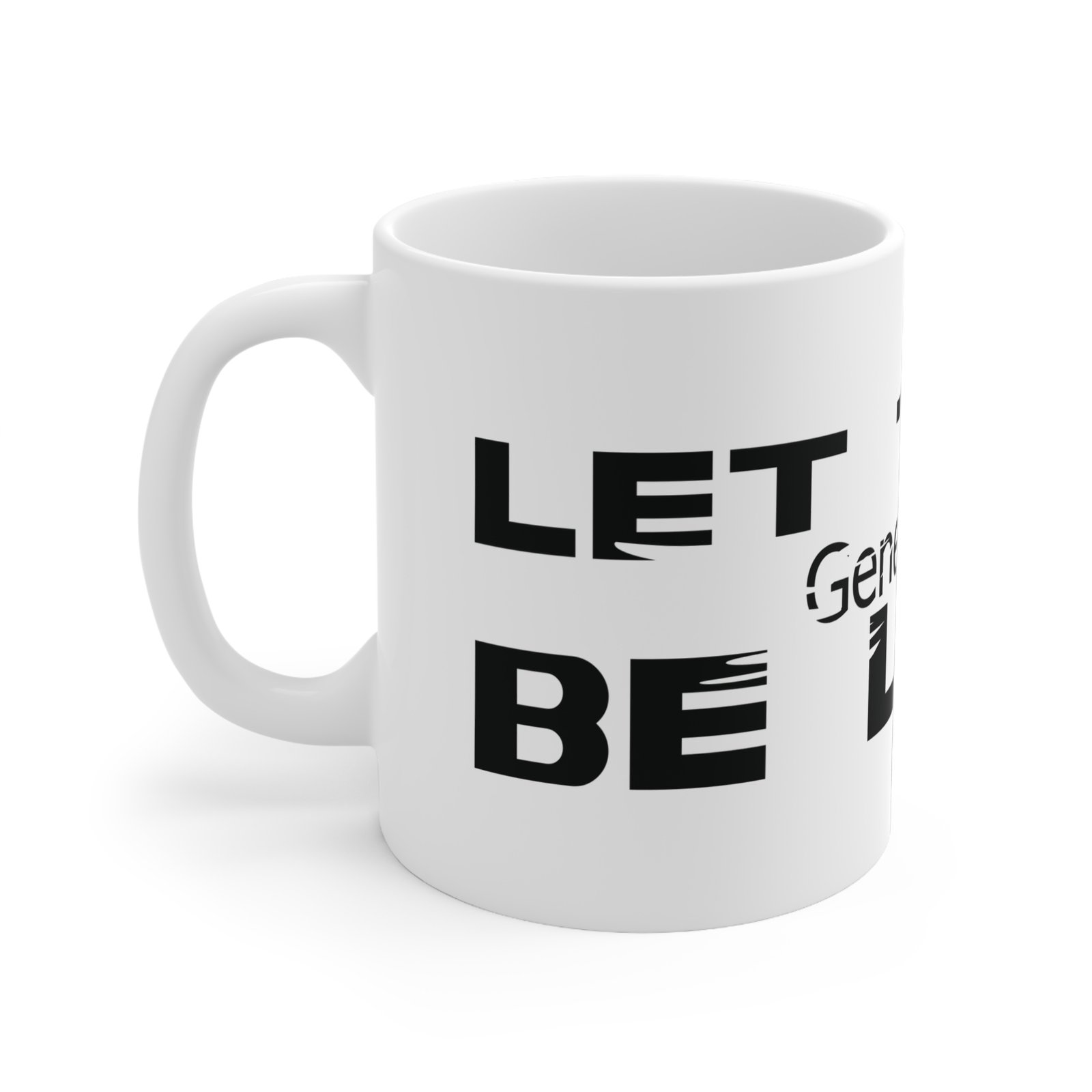 Divine inspiration: Let there be light, White Ceramic Mug, 11oz, a good coffee, teatime for relaxing - Image 2