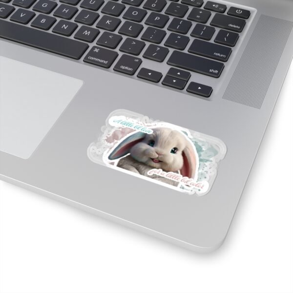 Easter Bunny, A little bit love, A little bit color, Kiss-Cut Stickers, transparent and white stickers, sticker bunny print, funny stickers - Image 11