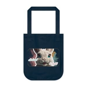 Easter Bunny, Be kind Be light, Tote Bag Gift, Organic Canvas Tote Bag, Bug Bunny Print